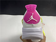 Air Jordan 4 Retro White Lemon Pink (GS) CV7808-100 - 5