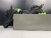 Balenciaga Triple S Sneakers Black Green 524039 W2PW1 4881 - 3