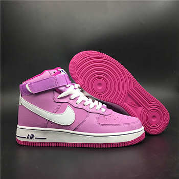 Nike Air Force 1 High White Fusafl Viola 653998-501