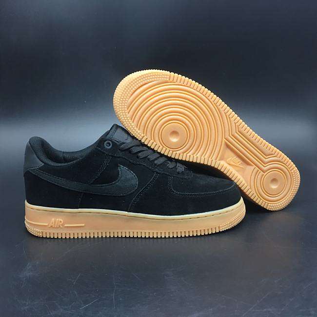 Nike Air Force 1 Black Suede AA1117-001 - 1