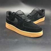 Nike Air Force 1 Black Suede AA1117-001 - 2