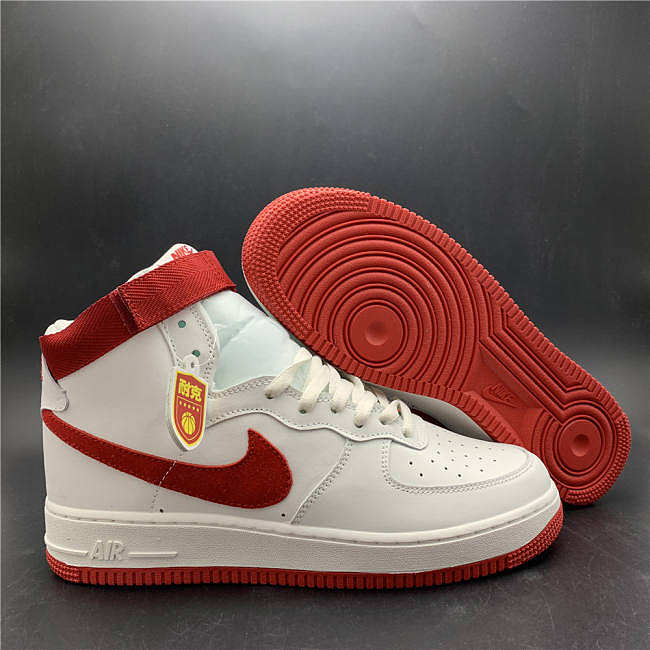 Nike Air Force 1 White University Red 743546-100 - 1