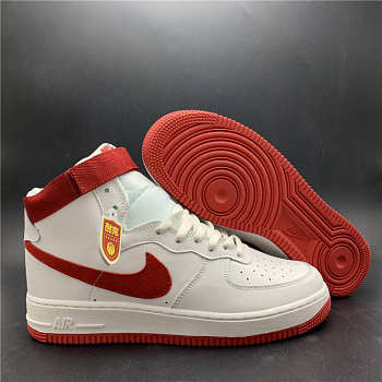 Nike Air Force 1 White University Red 743546-100