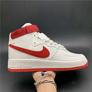 Nike Air Force 1 White University Red 743546-100 - 5