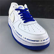 Nike Air Force 1 QS White&Black Racer and Blue CQ0494-100 - 5