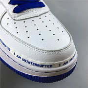 Nike Air Force 1 QS White&Black Racer and Blue CQ0494-100 - 4