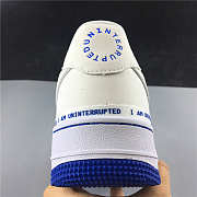 Nike Air Force 1 QS White&Black Racer and Blue CQ0494-100 - 3