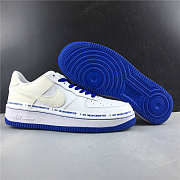 Nike Air Force 1 QS White&Black Racer and Blue CQ0494-100 - 2