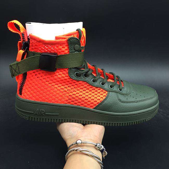 Nike Air Force 1 Mid Orange and Green AA7345-300 - 1