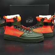 Nike Air Force 1 Mid Orange and Green AA7345-300 - 2