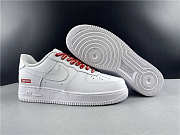 The Supreme x Nike Air Force 1 Low “Box Logo White” CU9225-100 - 3