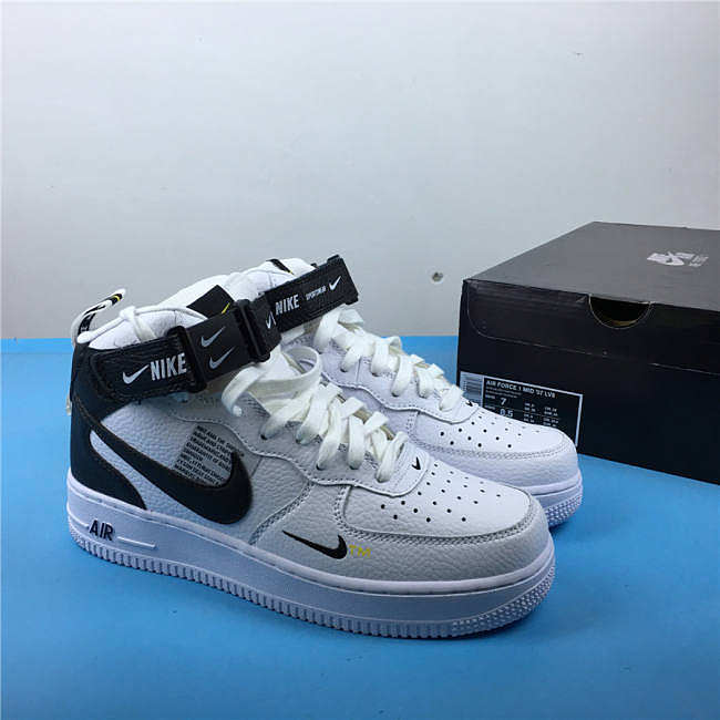 Nike Air Force 1 Mid Utility White Black 804609-103 - 1