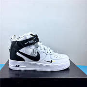 Nike Air Force 1 Mid Utility White Black 804609-103 - 5