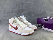 Nike SB Dunk High Sail Bright Crimson CV9499-100 - 1