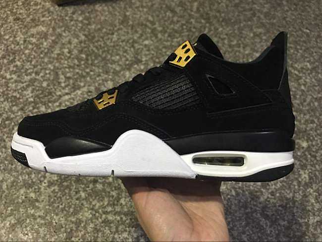 AIR JORDAN 4 Black Gold Buckle 408452-032 - 1