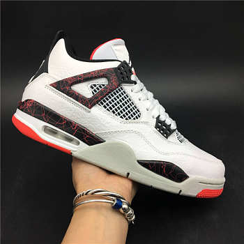 AIR JORDAN 4 White Black Red Laser 308497-116