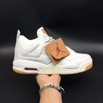 Air Jordan 4 Pure White Levi's AO2571-100