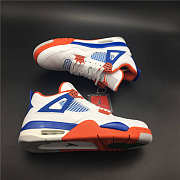 Air Jordan 4 Retro White Blue and Orange 308497-171 - 5