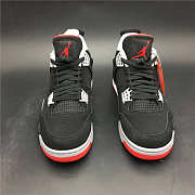 AIR JORDAN BRED 4 Black Grey Red Tiger 308497-089 - 5