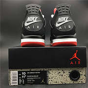 AIR JORDAN BRED 4 Black Grey Red Tiger 308497-089 - 2