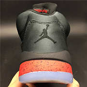 Air Jordan 5 black red satin - 2