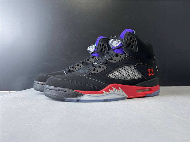 Air Jordan 5 Top 3 black red purple CZ1786-001 - 1