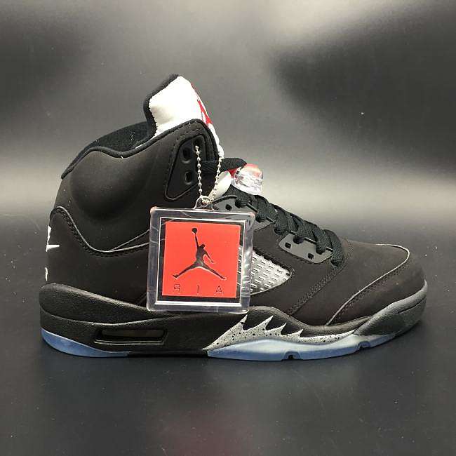 Air Jordan 5 black silver high top 845035-003 - 1