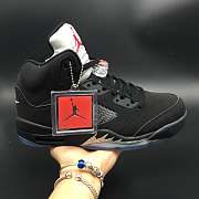 Air Jordan 5 black silver high top 845035-003 - 4