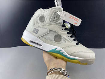 Air Jordan 5 white green purple CT8480-105