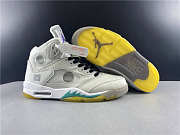 Air Jordan 5 white green purple CT8480-105 - 3