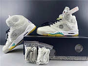 Air Jordan 5 white green purple CT8480-105 - 2