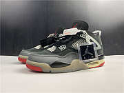 OFF-WHITE x Air Jordan 4 Bred CV9388-001 - 6