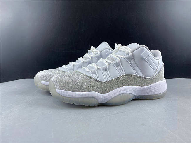 Air Jordan 11 Retro White Metallic Silver AR0715-100 - 1