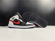 Air Jordan 1 Mid Black White Red 554724-075  - 4