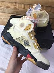 Air Jordan 5 Retro OFF-WHITE Sail DH8565-100 - 4