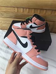 Air Jordan 1 Mid Pink Quartz (GS) 555112-603 - 4