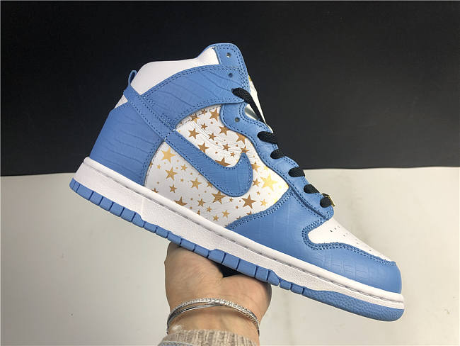 Nike Dunk High Pro SB Supreme Blue Stars 307385-141 - 1