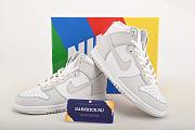 Nike Dunk High Retro White Vast Grey (2021) DD1399-100 - 4