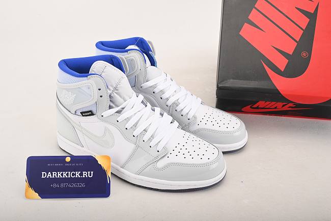 Air Jordan 1 Retro High Zoom White Racer Blue - CK6637-104 - 1