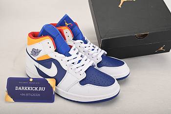 Air Jordan 1 Mid Royal Blue Laser Orange 554724-131