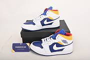 Air Jordan 1 Mid Royal Blue Laser Orange 554724-131 - 3