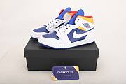 Air Jordan 1 Mid Royal Blue Laser Orange 554724-131 - 2