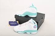 Air Jordan 13 Retro White Soar Green Pink (GS) 439358-100 - 5