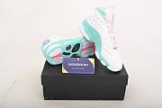 Air Jordan 13 Retro White Soar Green Pink (GS) 439358-100 - 4