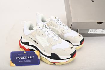 Balenciaga Triple S White Black Red 533882W09E19000