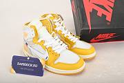 Air Jordan 1 Retro High Off-White University Yellow AQ0818-149  - 1