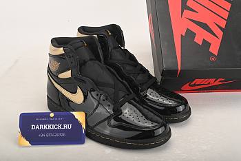 Air Jordan 1 Retro High Black Metallic Gold (2020) 555088-032