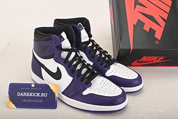 Air Jordan 1 Retro High Court Purple White 555088-500