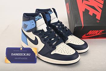 Air Jordan 1 Retro High Obsidian UNC 555088-140