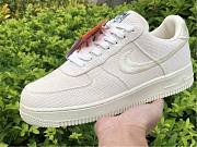 Nike Air Force 1 Low Stussy Beige White Running CZ9087 200 - 6